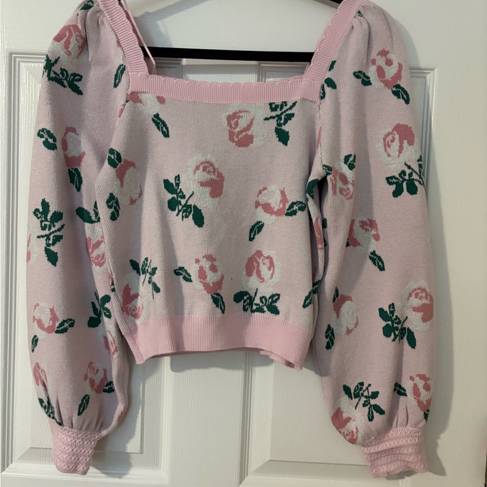 Floral sweater